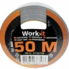 Work>it gaffatape 50 mm x 50 m grå