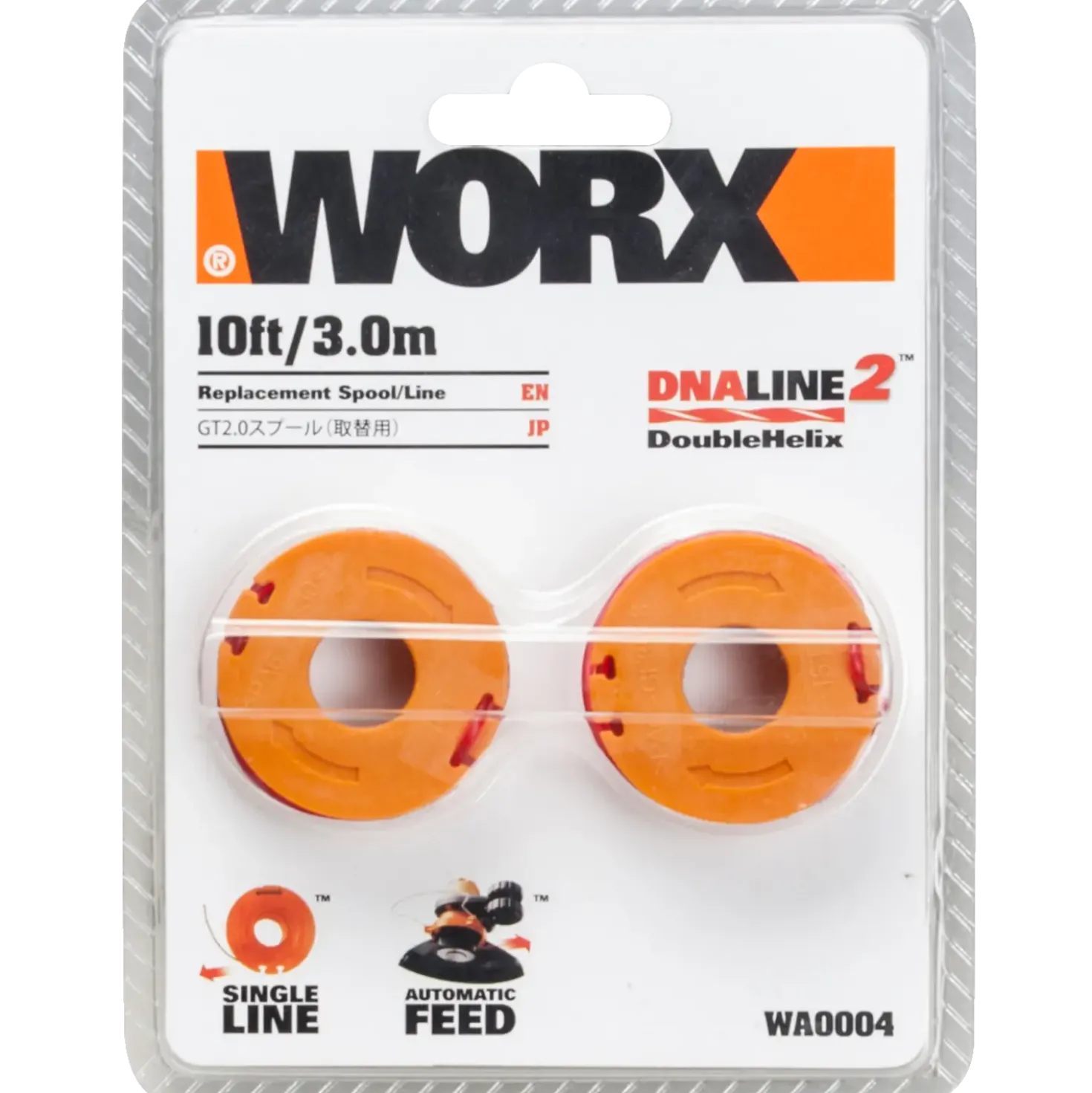 Worx trådspole Ø1,65 mm 3 meter - 2-pak