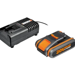 Worx WA3604 batterisæt 20V 2,0 Ah batteri + lader