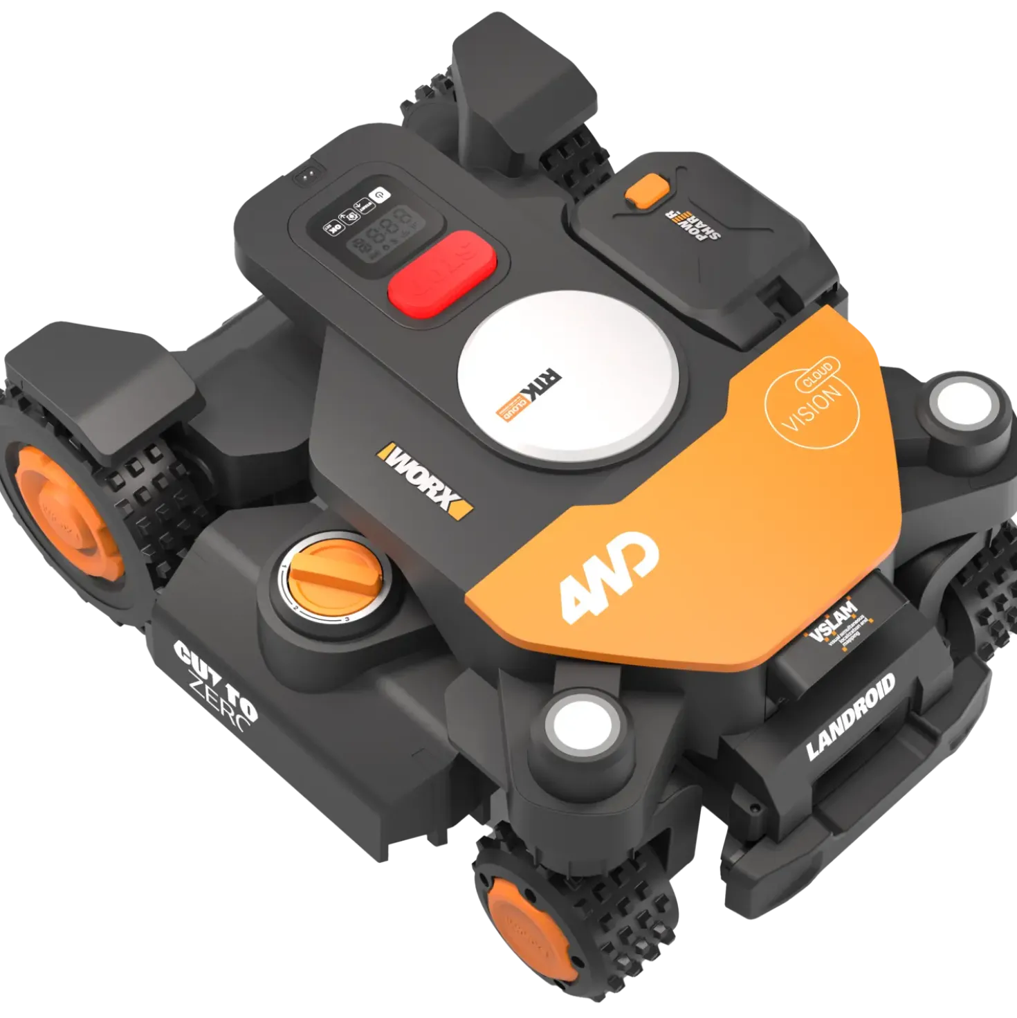 Worx WR341E Vision Cloud 4WD robotplæneklipper AI-RTK 1000 m²