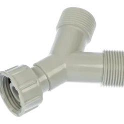 Y-rør 3/4"x3/4"3/4" hvid plast